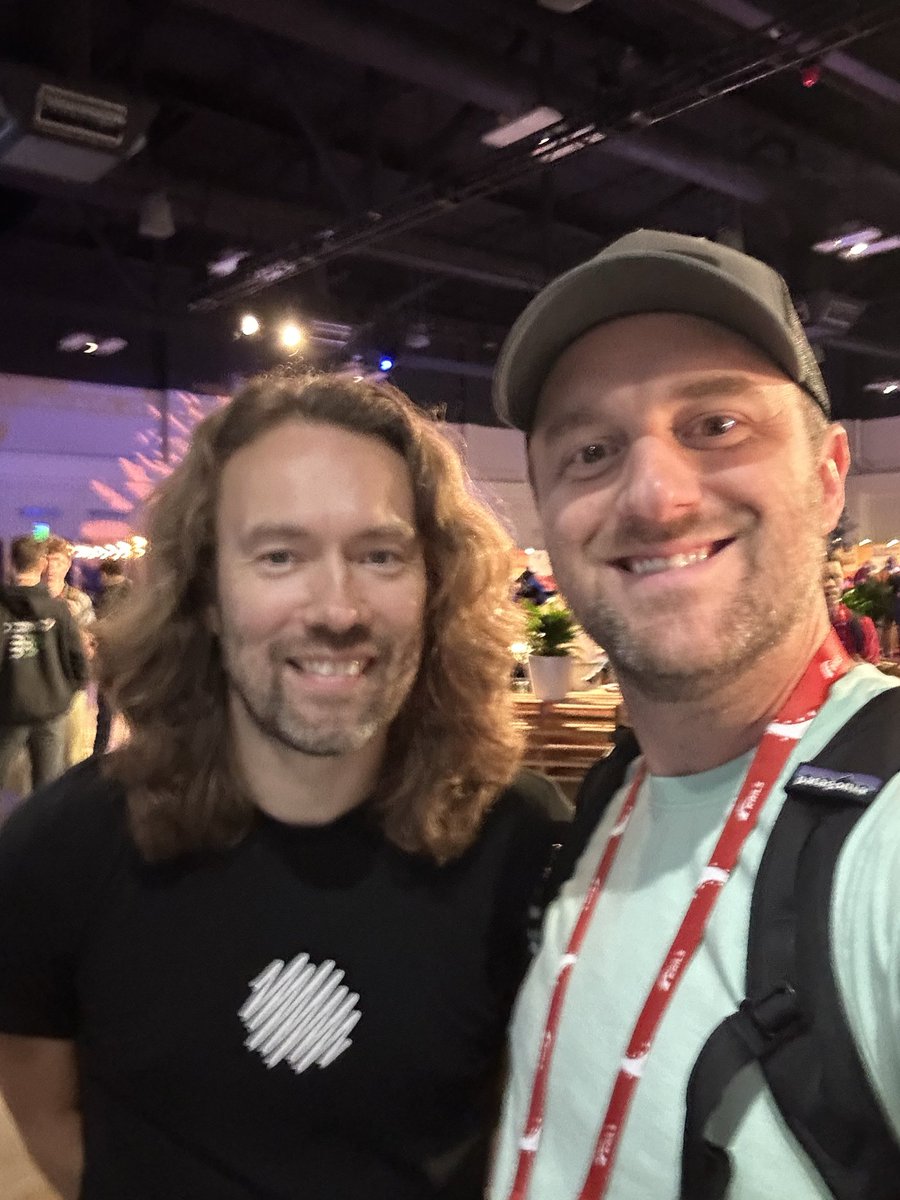 Justin_Dell's tweet photo. Just a couple retired professional programmers @dhh #railsworld https://t.co/u5rv6ttEa3
