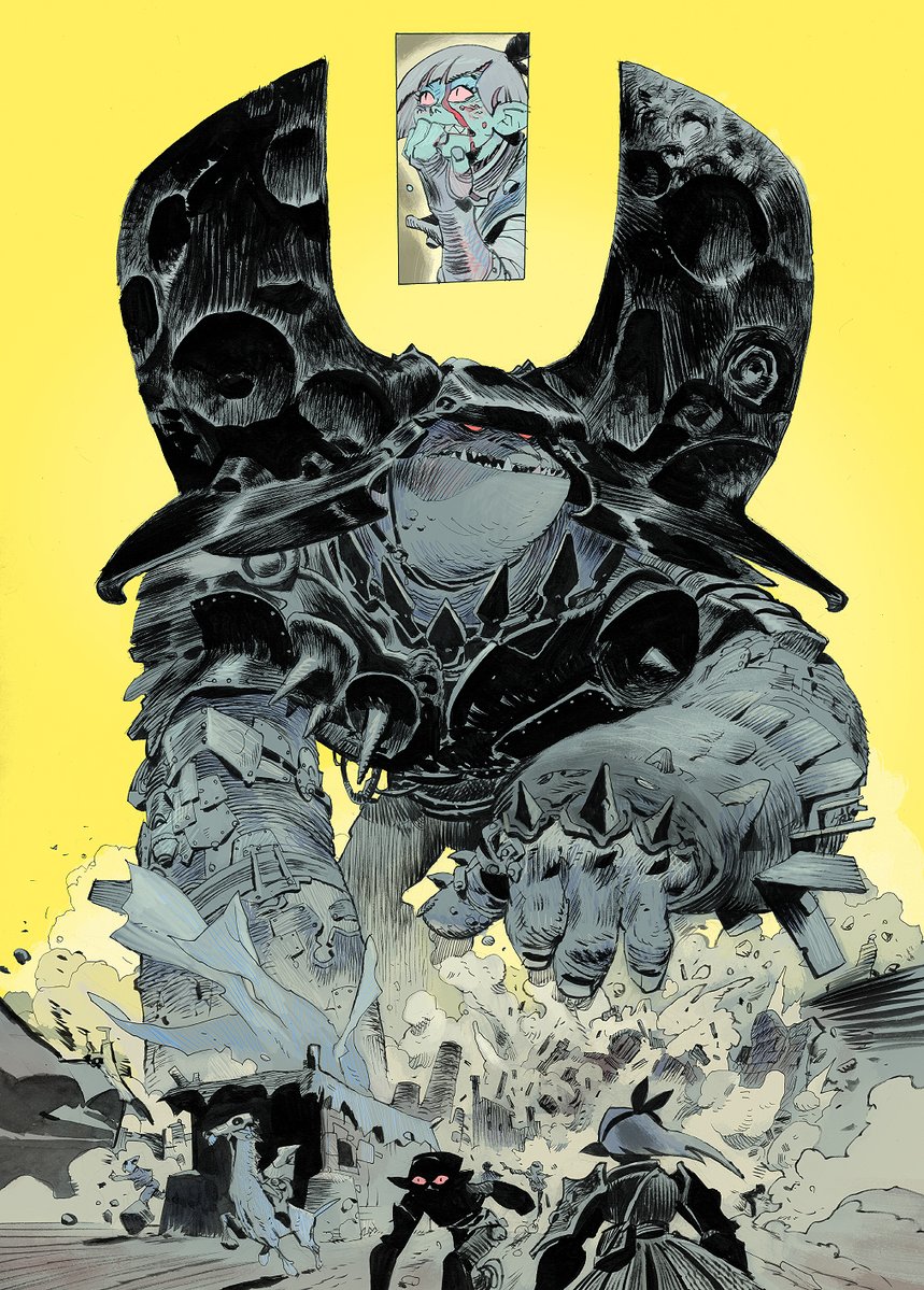 matiasbergara's tweet photo. I'm writing, drawing and coloring a short story for the DREGS! anthology, issue 1. It's called "Attack!" and goes hard if I may say so.
The Kickstarter campaign for issues 1 and 2 launches tomorrow friday. https://t.co/pPyIz4ZlNY