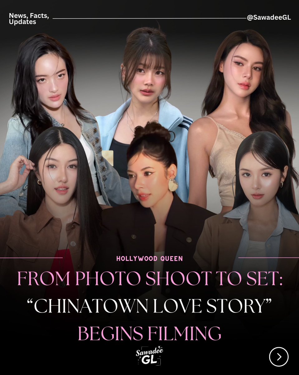 SawadeeGL's tweet photo. #ChinatownLoveStory has officially begun filming, following its recent cast photo shoot.

The GL series will feature three couples, each at the center of an emotional and compelling storyline. Blending romance and drama, the series draws inspiration from real-life experiences and explores the lives of women who loved other women in the past, highlighting the social barriers, challenges, and struggles they faced.

“Chinatown Love Story” is currently scheduled to premiere in early 2027.

#Mimitober #Kimkanoklakk #nxmpess #mn_nokk #Nenethanida #ningchutima @Mimi_tober @kimkanoklakk @Ning_chatimu @nenethanida @nxmpess