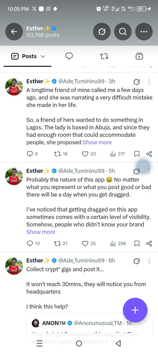 Ade_Tumininu99's tweet photo. I want to be honest about something.

I made that ₦5,000 post about two hours ago mainly as a little experiment. My views and impressions have been unusually low lately, and I genuinely wanted to know whether my posts were reaching people or if something else was going on.

The result honestly surprised me.

It made me realize that maybe it isn't always about the algorithm. Sometimes, it's simply about how much we engage with and support one another on this space.

And please, if that post made anyone feel uncomfortable or offended, I'm genuinely sorry. That was never my intention. I wasn't trying to play with anyone's feelings or make light of anybody's situation. Trust me, I need help too. 

I'm just learning my way around this space, and tonight's little experiment taught me something.

For those who followed because of the give away, no hard feelings at all. If that's the only reason you came, you're absolutely free to unf0ll0w. ❤️

No offense taken. We move. 🙏🙏