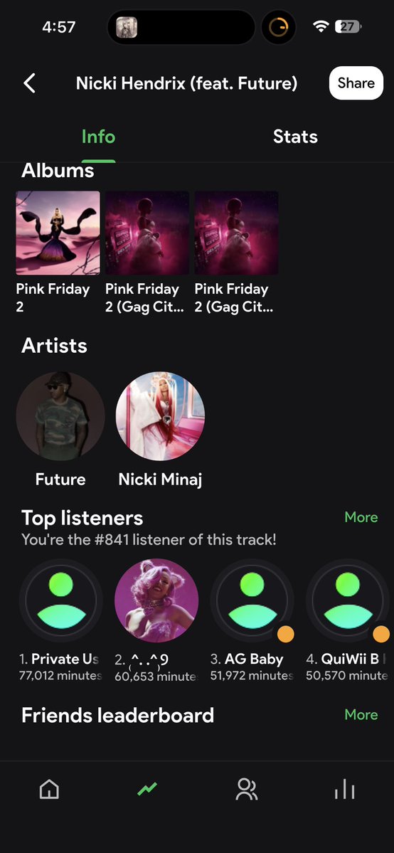barbz_kitten420's tweet photo. More music listening accomplishments #barb #NickiMinaj #Onika https://t.co/92L0Vf5udv