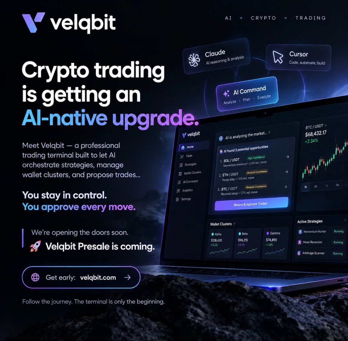 himjare's tweet photo. @lynk0x That's what I'm creating mine too. 

The 75x and 50x history definitely makes the launch worth researching. 

VELQBIT IS THE GAME CHANGER https://t.co/gFUPwNDlrN