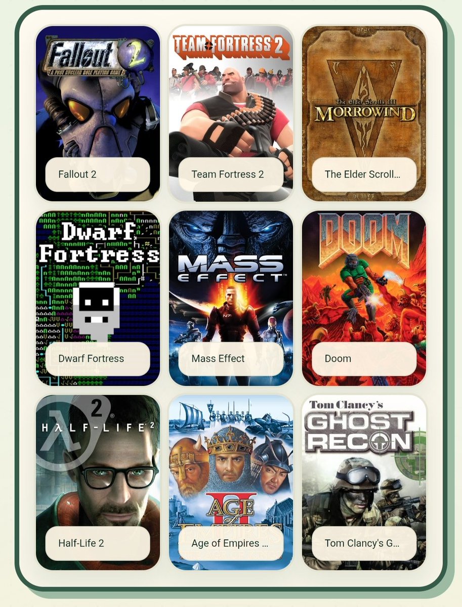 TheSlib's tweet photo. 9 games that shaped me https://t.co/hSNA4fhoe6
