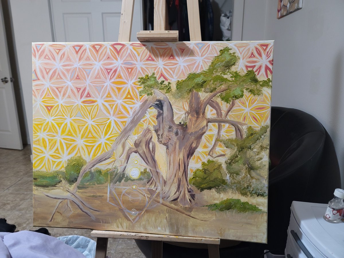 rip93807's tweet photo. @Dexsterpiece This big oil painting I just finished off my favorite tree 🙏 https://t.co/dZK4tqo9kQ