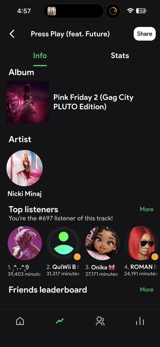 barbz_kitten420's tweet photo. Last of my music listening wins ⭐️ #NickiMinaj #Barb #Onika https://t.co/5vTFWeL9oJ