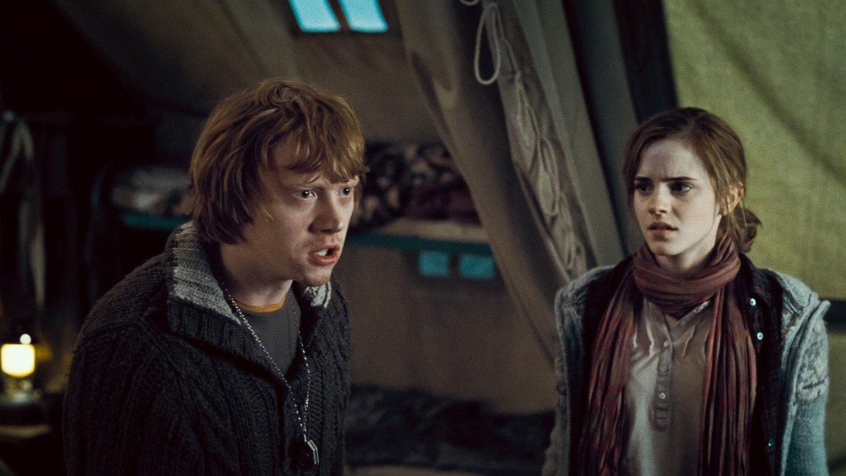 leemarh7099's tweet photo. Why Ron left in Deathly Hallows

I see people, especially Ron haters, reduce Ron leaving to “he was hungry,” “he was cold,” or “he wanted to spend Christmas with his family.”

That completely ignores what he was actually going through.

First, Ron was physically in terrible shape. Hermione’s side-along Apparition injured his arm, he had lost a lot of blood, and he was already in worse physical condition than Harry and Hermione.

Then there was his family. Ron was the only one whose entire family was still out there, and he had no idea whether they were alive or dead. Hermione’s parents were in Australia. Harry’s parents were dead. Ron was constantly worrying about his family while they were all in danger.

Then there was the Horcrux. The locket was affecting all three of them, but Ron’s low self-esteem made him especially vulnerable to what it was showing him.

And during the argument, Harry literally told him to leave twice and mocked him for being worried about his family.

Ron admitted almost immediately that he regretted leaving. He tried to come back, but a group of Snatchers caught him, and by the time he managed to deceive them and return, Harry and Hermione were already gone.

I'm not saying Ron was right to leave.

He made a mistake.

But I will never hate a 17-year-old who was physically weakened, terrified about his family, being manipulated by a Horcrux and pushed into a heated argument.

Especially when he spent the rest of the story trying to make up for it.

He saved Harry's life. He destroyed the Horcrux. He helped save Hermione at Malfoy Manor.

Ron made a mistake. Then he did everything he could to make it right.

I think that's worth remembering.