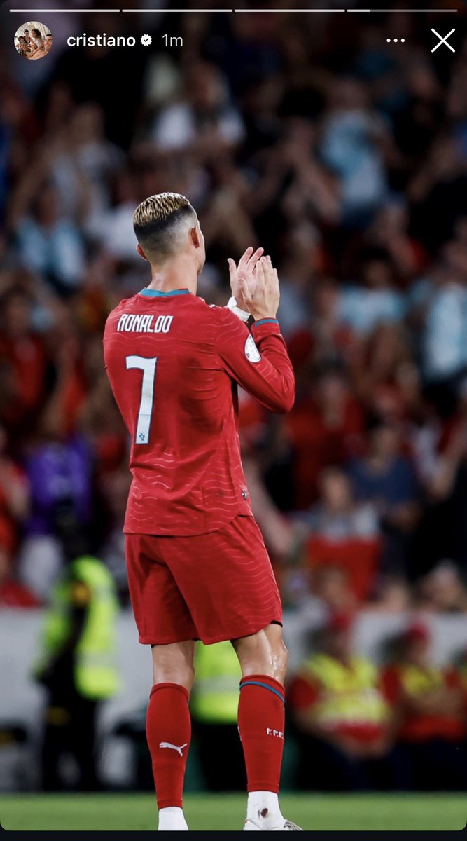 fedevalv_'s tweet photo. 🚨Cristiano Ronaldo on IG: “First step taken. Let’s go, Portugal!” ❤️ https://t.co/Yq119HLMtH