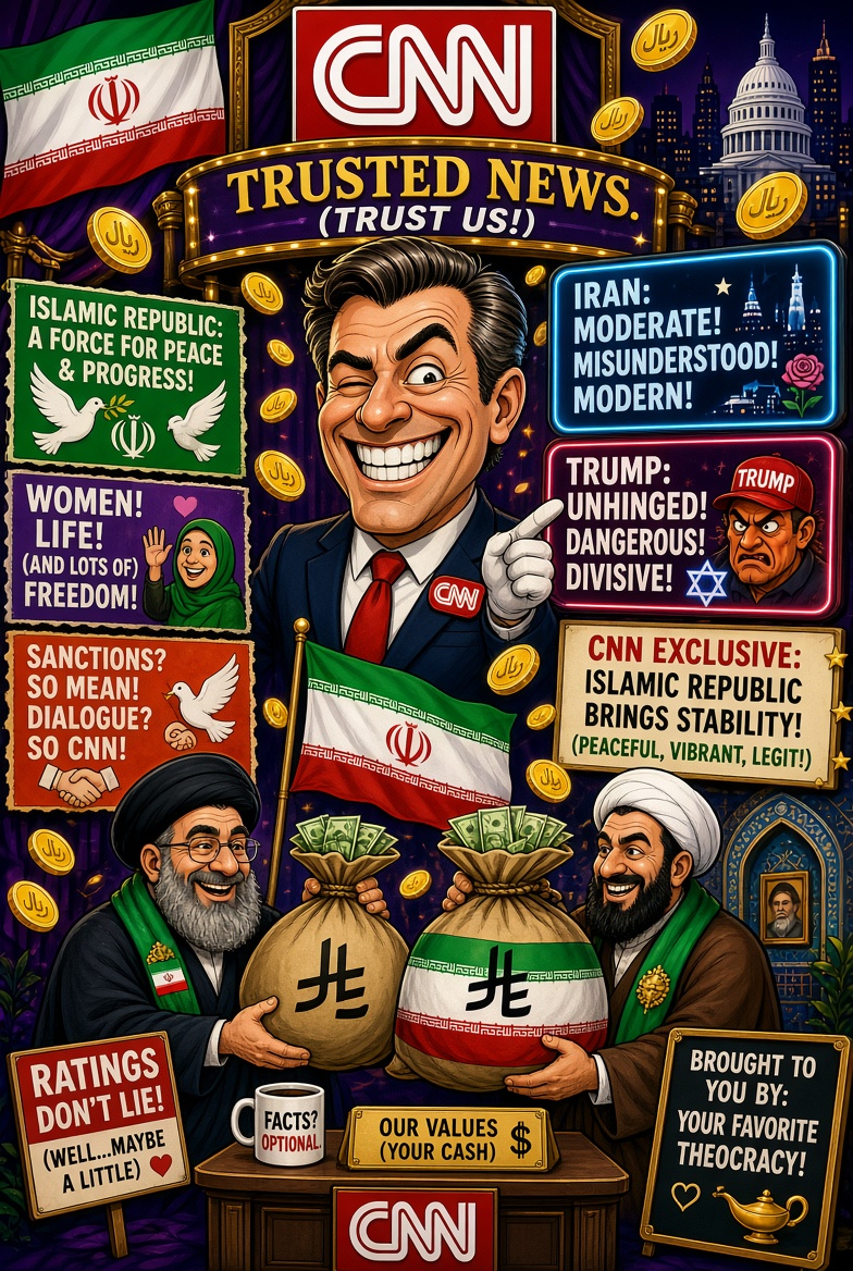 TribuneIran's tweet photo. How the #CNN news agency works according to the picture!🖼️ https://t.co/qpS8Ts5b2Z