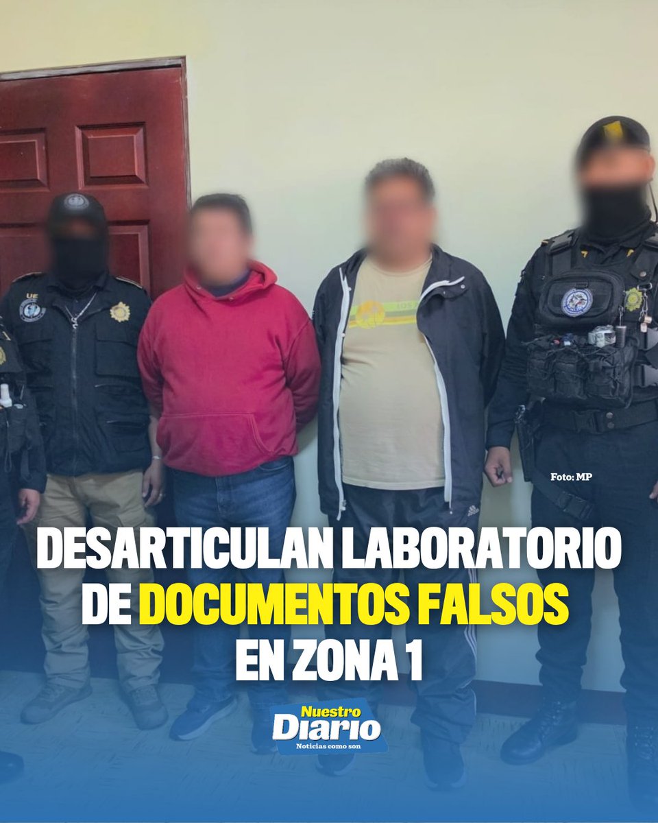 🔎 DESARTICULAN LABORATORIO DE DOCUMENTOS FALSOS EN ZONA 1 🔎 El Ministerio Público informó que, en la zona 1 capitalina, logró desarticular un laboratorio c…