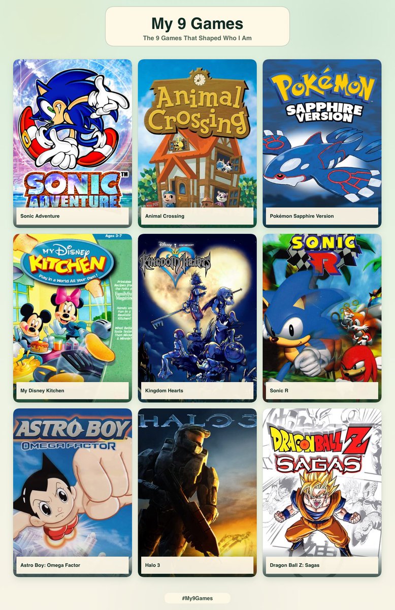 MamonoWorld's tweet photo. 9 games that shaped me 🫶 https://t.co/NSNKRFVUDZ