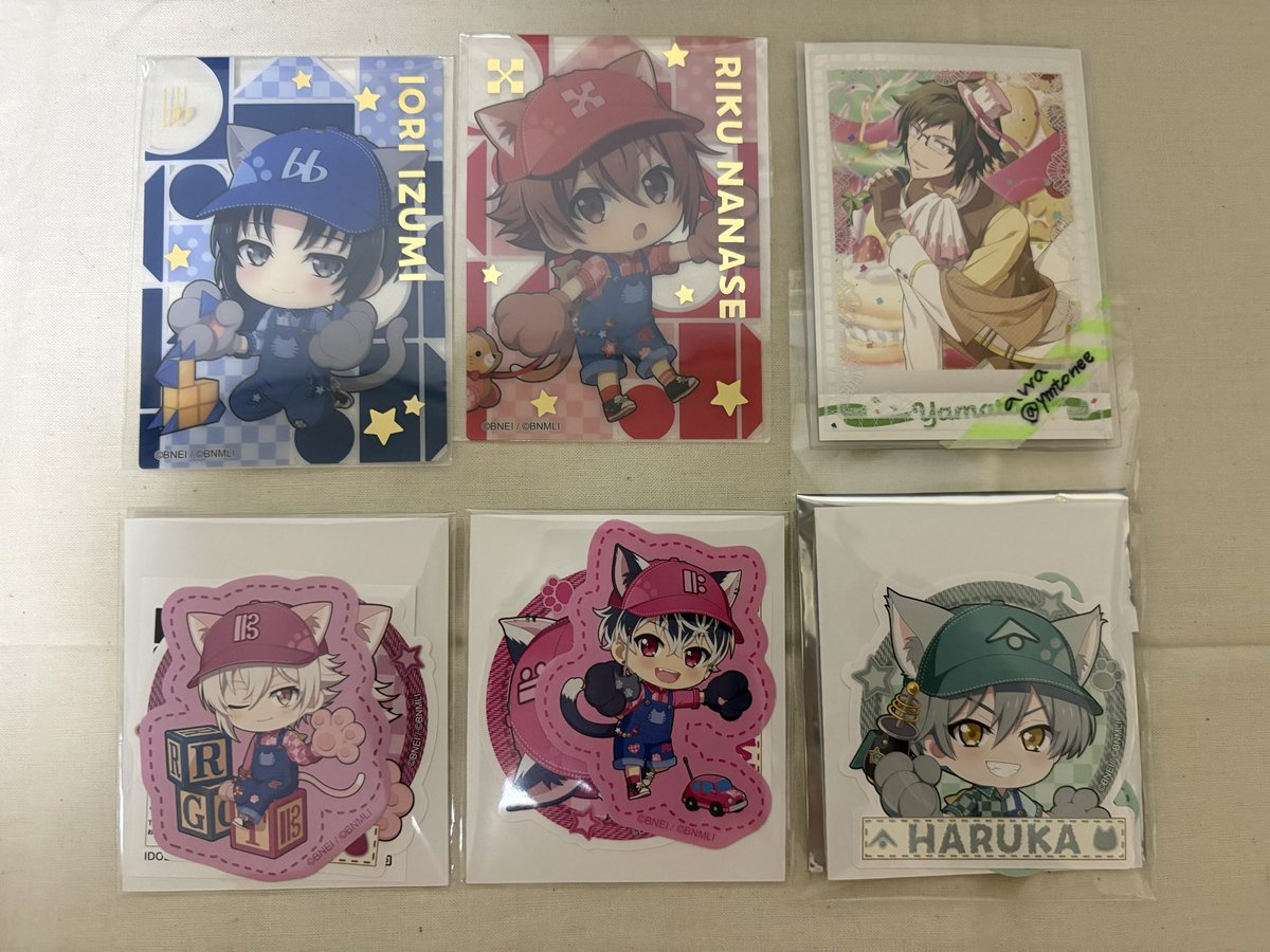 ymtonee's tweet photo. ☆交換☆
アイナナ　アイドリッシュセブン  ナンジャ　クリアカード　ステッカー　ダイカットクリアカード

(譲)一織☆、三月、壮五、陸☆、天、百、悠

(求)画像1枚目　同種　大和>楽　各1
画像2枚目　同種　大和

クリカ☆はレア

郵送
検索からもお声掛けください https://t.co/GVX8diI19g
