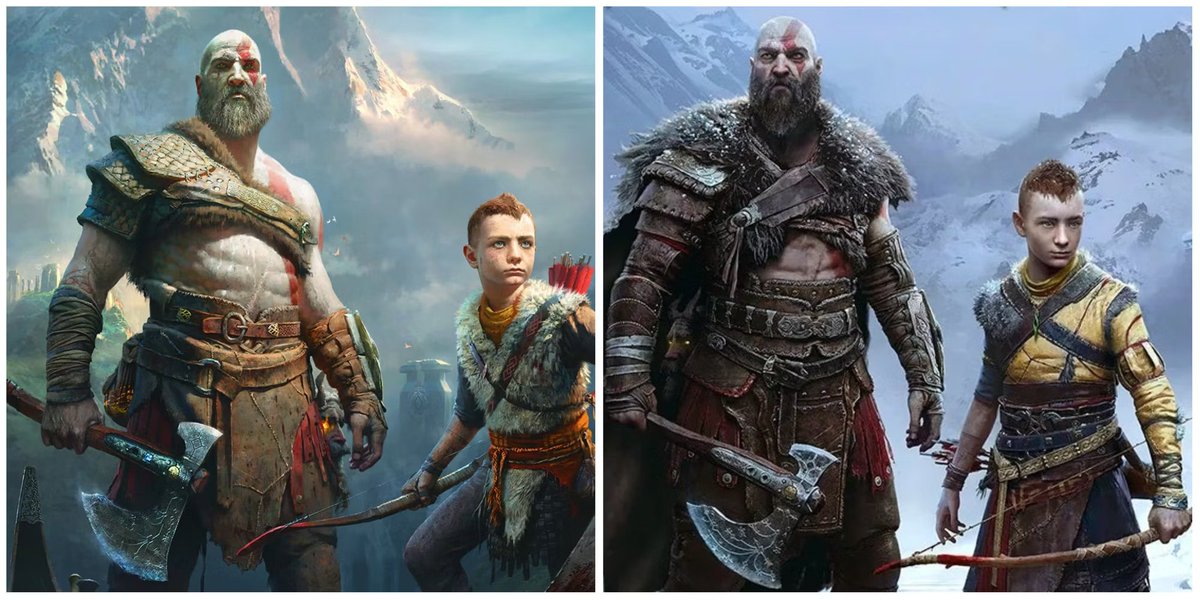 Andreliversalt's tweet photo. The God of War franchise really gave us one of gaming's greatest character arcs. 🎮🔥
Which of these 2 was better? https://t.co/w0u6UcEYWZ