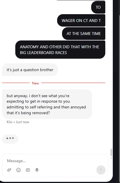D0KT0R3NCLIPS's tweet photo. Csgoempire is the place that asks. What doo you use your money for. Then proceeds to remove me from self referring on their 90% rtp site.

which 1000s of people doo.
Then he said he removed it. 
Then i was like fuck it i just want out and im playing t and ct on roulette. And he is saying your not playing legit. 
Motherfucker! I was playing on football winning.
Suddenly they write to me and its a big issue.

SO MANY HAS BET ON T AND CT AT THE SAME TIME ON THEIR MONTHLY LEADERBOARD. WHEN COMPETING AGIANST EACHOTHER!

STAY FAR FAR FAR AWAY FROM THEM!

BTW AFTER HE SAID ITS 100% LEGIT WHAT IM DOING. ONLY BECAUSE  I SAID I WOULD TWEET ABOUT IT! 
Fucking losers.

@CSGOEmpireV3