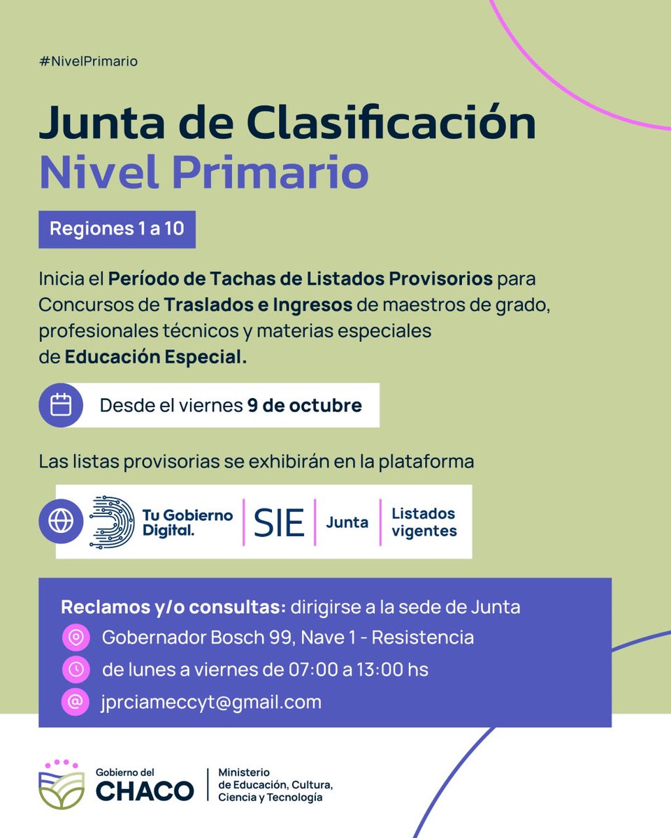 NPChaco1's tweet photo. #CHACO: Se Abre El Período De #Tachas Para #Concursos De #Traslados E #Ingreso #ocentes

#NoticiasDelParana https://t.co/EUWzJcq6g9 https://t.co/8hbVCD9hP9
