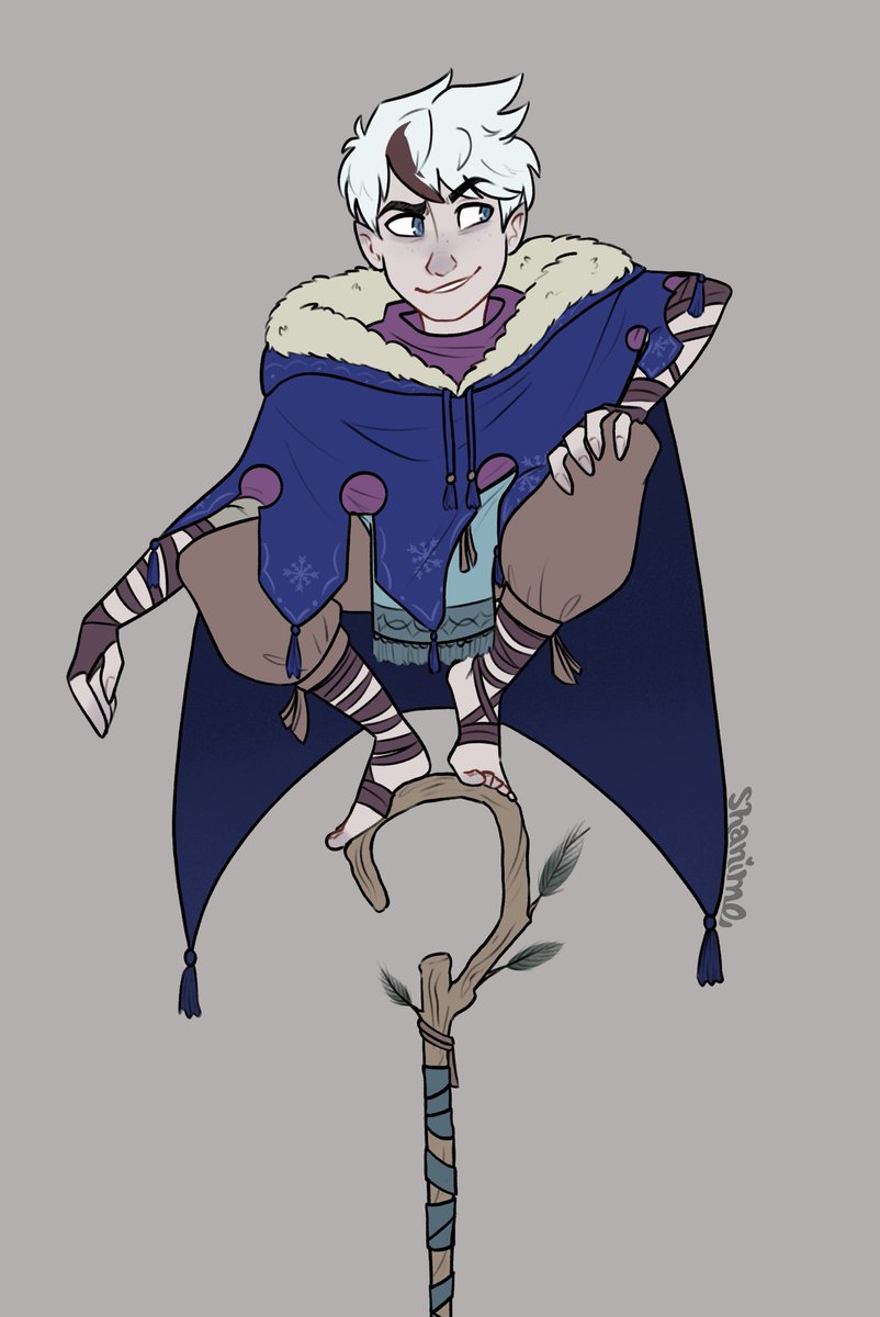 shanimeartist's tweet photo. Quick draw of @starrjoyart ‘s lovely AU design✨

#jackfrost #rotg https://t.co/Oz6DKK73y4