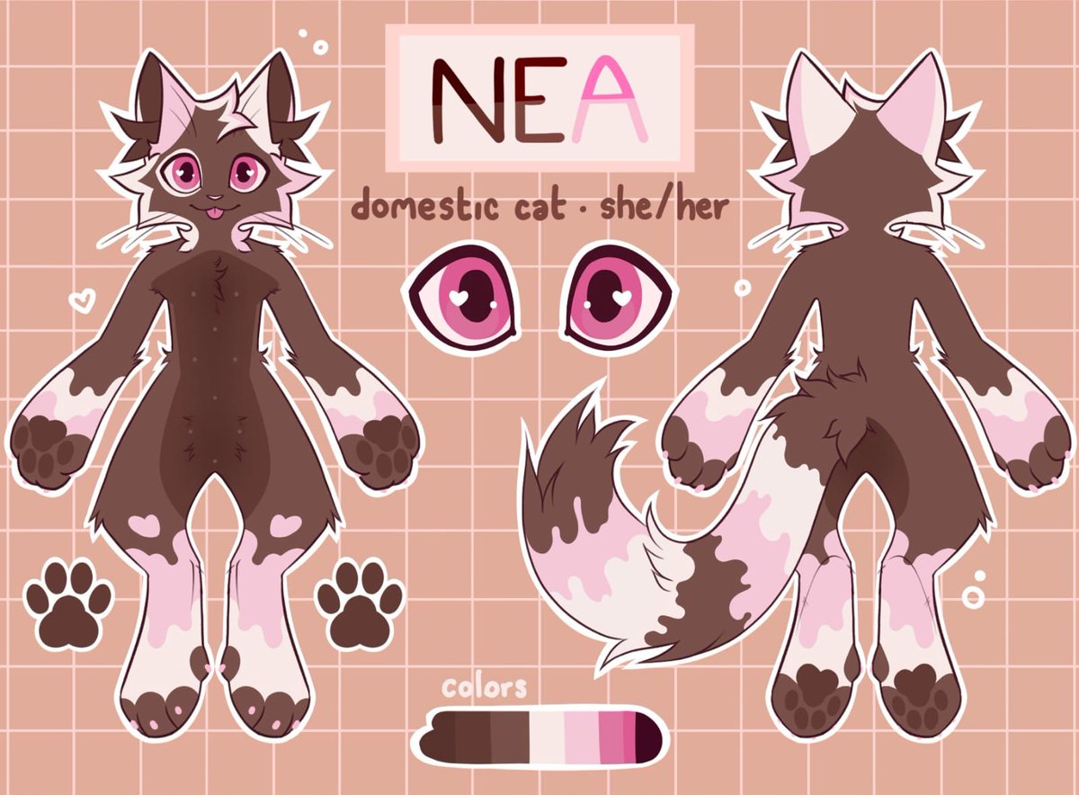 voidfang_'s tweet photo. Meet NEA – soft, sweet &amp; she/her

#CatFurry #FurryRef #DomesticCat #CuteFurry #CharacterSheet https://t.co/bhuA0hsRD9