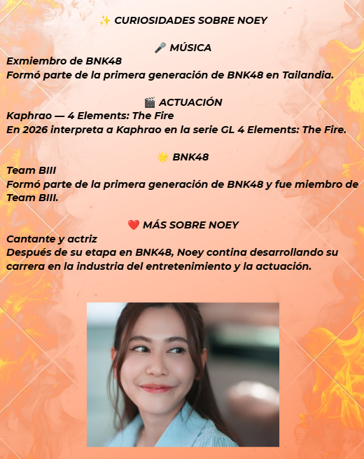 NNN_Spain's tweet photo. ❤️‍🔥Conociendo a Noey ❤️‍🔥

🇹🇭 Kanteera Wadcharathadsanakul

❤️‍🔥 Talento, trayectoria y mucho por descubrir.

Desde 🇪🇸 comenzamos a compartir su historia y trayectoria. 🫶🏻

#noeykanteera #NamneungNoey #4ElementsTheFire #ThaiGL https://t.co/5SKOb2WIHk