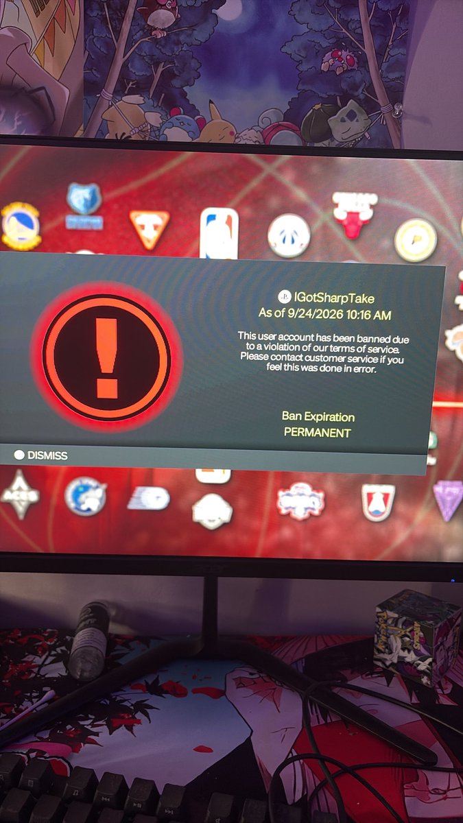 IGotSharpTake2k's tweet photo. Been playing this game since 2k15 and never once cheated in my life I get home from work to see this bullshit if I can’t get my account unbanned I will never buy another 2k game ever again I’ve dropped almost 1000$ on build and shit this year @Beluba @Ronnie2K @NBA2K @BADGEPLUG https://t.co/1p2HWZis7S