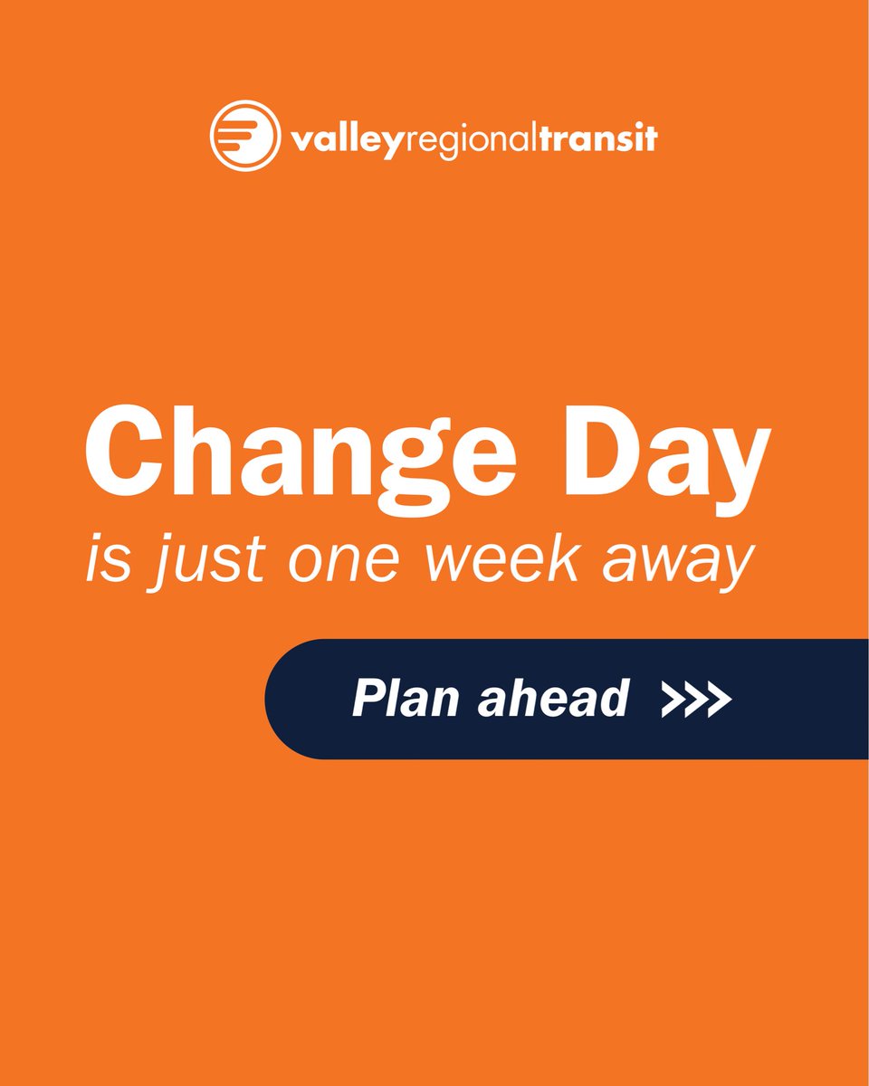 rideVRT's tweet photo. October 1st is Change Day! Let's make sure you're prepared 🚌 https://t.co/m1GJjEHXNo