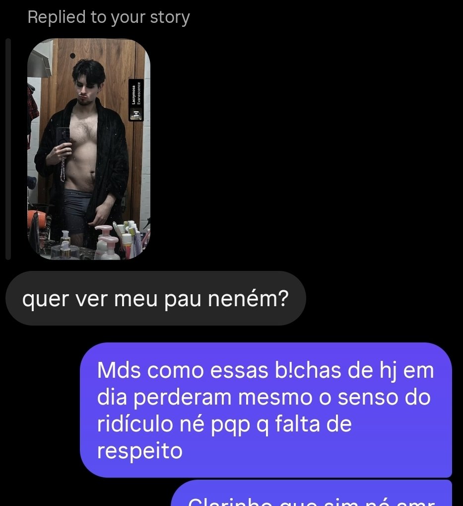 mastheoswebdivo's tweet photo. Pqp esses 🦌 de hj em dia perderam o senso do ridículo né mds como nn tem 1 pingo de respeito https://t.co/yC8FpAyr4Y