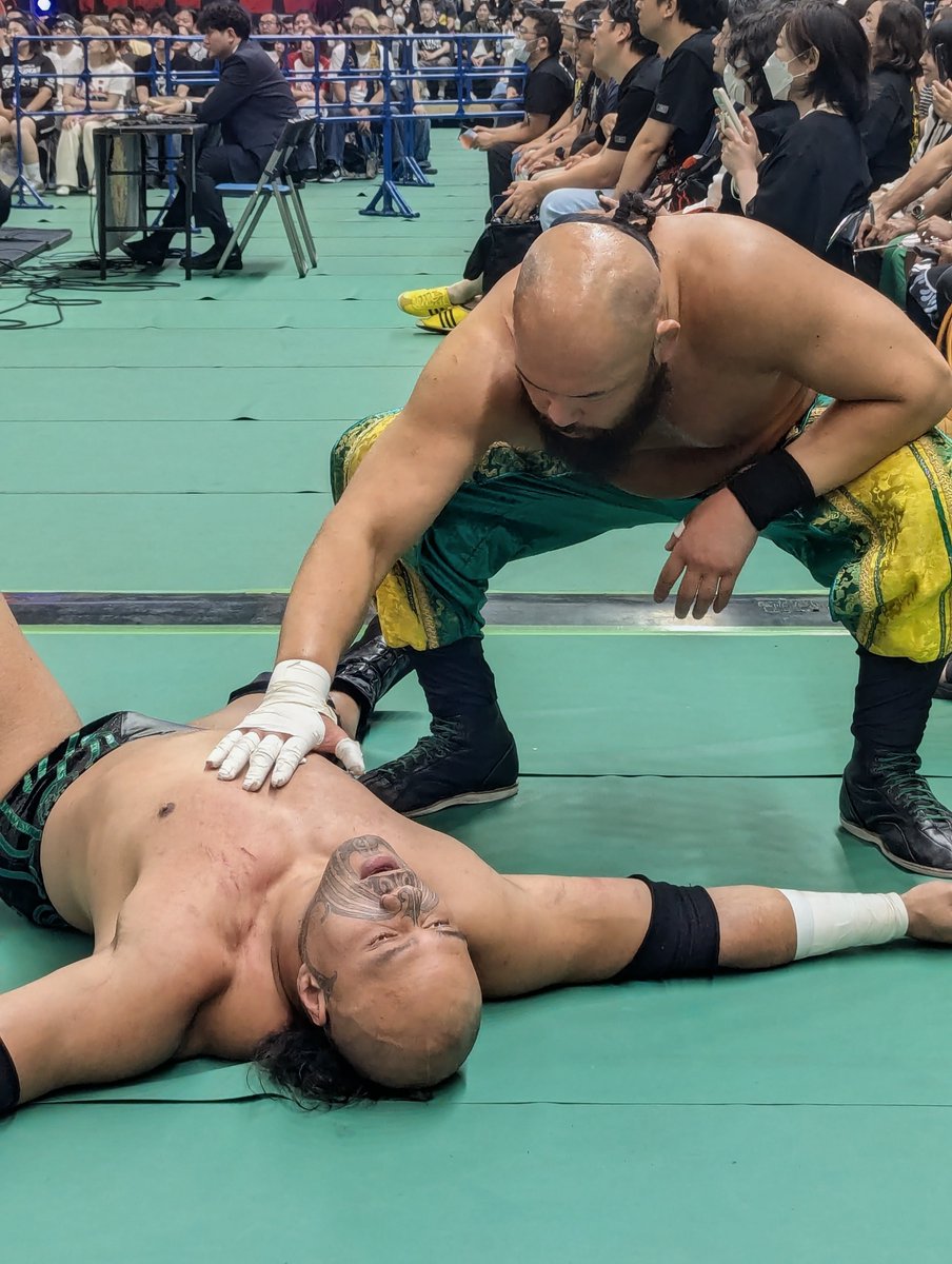 dir_en_sato3104's tweet photo. OカーンとHENAREの、試合中ならではの会話が聞こえた!
#njdest
#njpw
#ジェイコブ
#HENARE
#グレートOカーン
#YutoIce https://t.co/MSUstZC3YV