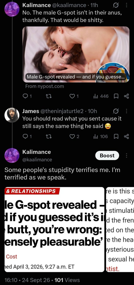 kaalimance's tweet photo. @saveyourselfbw2 Got these yaoi psyop Mossad agends competing in the mental gymnastics Olympics trying to convince people that porking faeces and getting HIV isn't a big deal. 🤣 https://t.co/G9eiCg2TVc