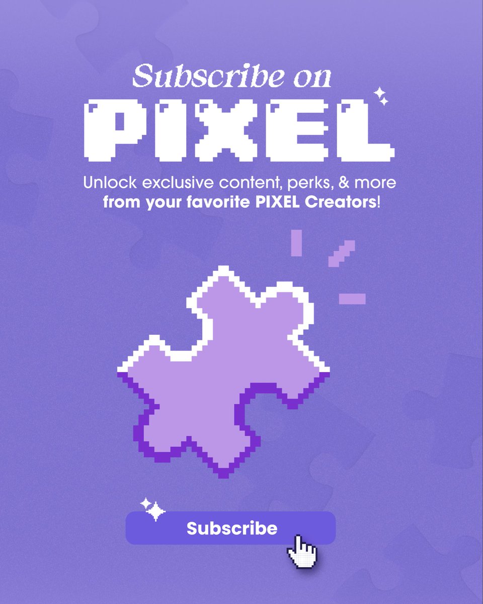 Pixel4Creators's tweet photo. Exclusive offers await! 🧩

Subscribe to your favorite PIXEL Creators today.

#PIXELforCreators #PIXELSubscription https://t.co/diIqLSIMSF