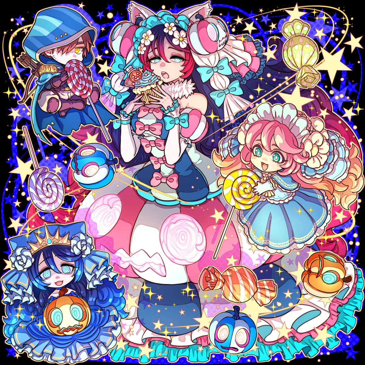 DragonPoker_aso's tweet photo. 【ドラポ新SS情報】本日メンテ後の『選抜RSガチャ』と、10月の土日祝開催の『ハロウィンタウン』に期間限定で『ハロウィン・ダーク白雪姫』が登場！お菓子をちりばめたピンクのドレスがよく似合っておるぞい！闇落ちしてもこの可愛らしさ、今まで参戦していなかったのが不思議なくらいじゃのぉ！ https://t.co/UDdYtG9Z7R