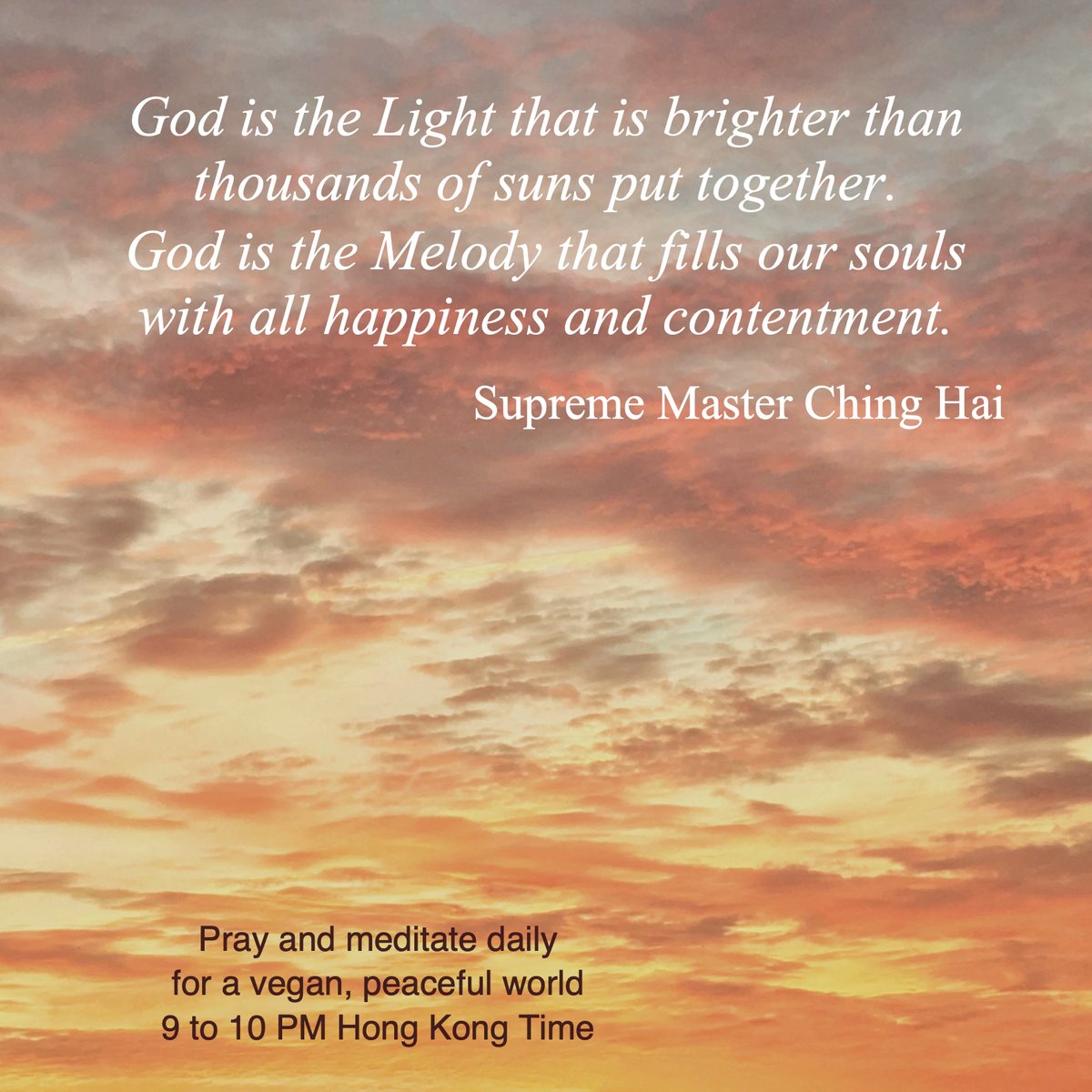 BScavullo's tweet photo. God is the Light that is brighter than thousands of suns put together. God is the Melody that fills our souls with all happiness and contentment. https://t.co/HzJVAABkf6