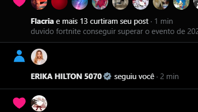 PedroEliasFN's tweet photo. MDS A DIVA ERIKA HILTON ME SEGUIU 😭😭😭❤️ https://t.co/fxwS8eEPyj