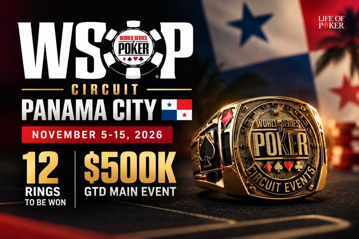 Life_of_Poker's tweet photo. 🔥🇵🇦 WSOP Circuit Panama returns to Panama City!
The November 5-15 festival features 12 Circuit ring events, a $1,700 Main Event with a $500K guarantee and GGPoker satellites starting September 26. 🏆
@WSOP @GGPoker
#WSOPCircuit #WSOPPanama #Poker
👇:
https://t.co/UkYEroaUJm https://t.co/0xy6CE9PB3