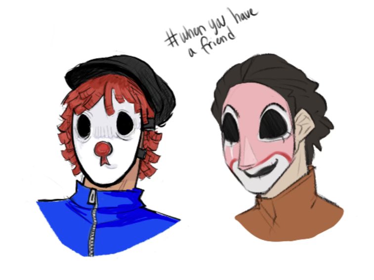 PsychoCutiexx's tweet photo. Little #puppetcombo killer sketch with the @Sicknesoverload yay (and zeros here too i guess @Zero11342294) https://t.co/OUJvqCFIHV