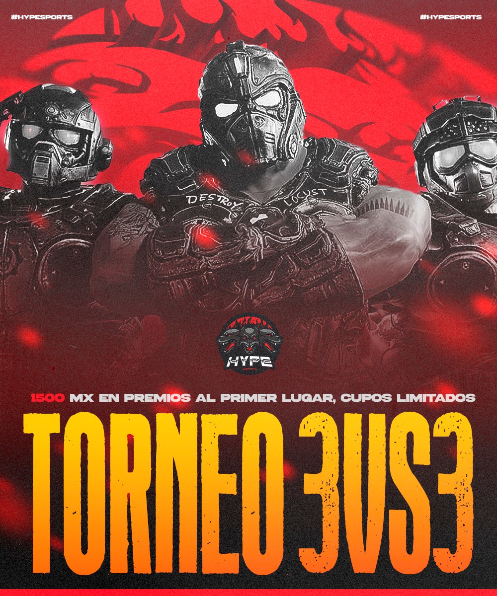 CracK1st's tweet photo. TORNEO DE GEARS 5! 3vs3 "Last Dance" Sin Restricciones!
Vamos a despedir Gears 5 con todo!

Totalmente gratuito!, solo deben hacer los 3 siguientes pasos y mandarme pruebas de cada integrante del equipo.

Domingo 27 de Septiembre a las 6 PM Daremos inicio

CUPO LIMITADO A 8 EQUIPOS. SI DE AQUI AL SABADO JUNTAMOS 16, LO HACEMOS DE 16!

Seguir la nueva pagina de: https://t.co/azguyIMtUH

Canal de KICK (Las Semifinales y Final serán transmitidas ahí exclusivamente, de igual forma para que miren sus match y estén pendientes
https://t.co/aAjP5M4X5b

Seguir a uno de nuestros sponsors!
https://t.co/ZfFEARO08O

Torneo Hecho x @hypeesports_ en colaboración con @MrSu1z !

Design by @yorenmx