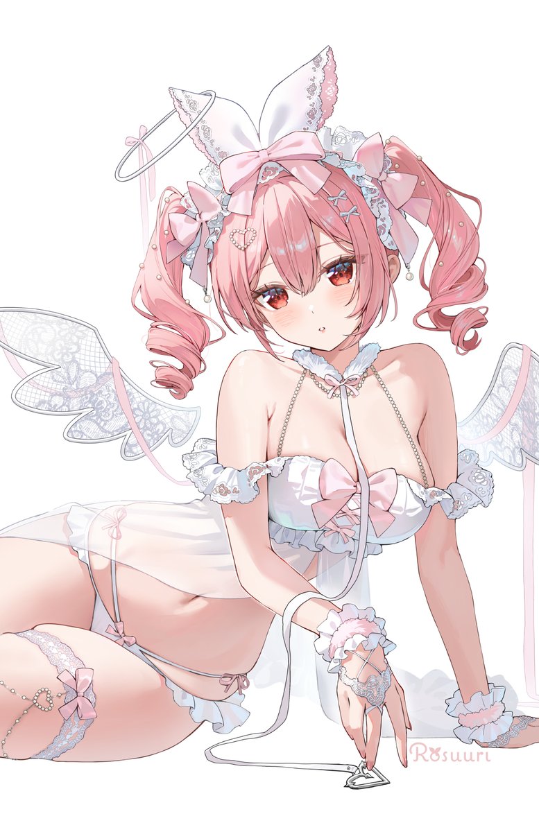 rosuuri's tweet photo. Siki Anim様の「白うさぎ Rosu天使Ver.」1/4スケールフィギュアの予約が開始されました！ぜひよろしくお願いいたします！

Preorder now open for White Rabbit Rosu Angel Ver. 1/4 scale figure!!🐰🪽 https://t.co/cQeEp1H4Eg