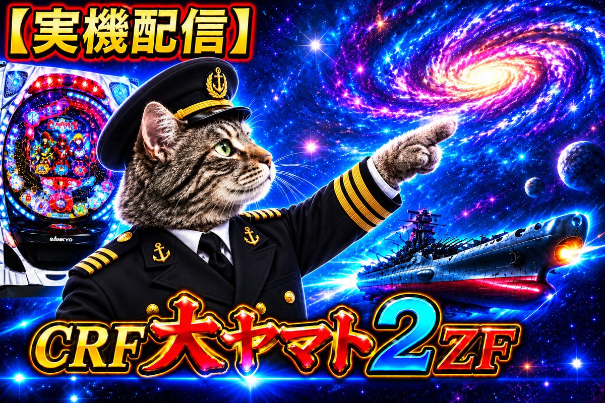 sunbarukun0624's tweet photo. 【パチンコ実機配信】CRF大ヤマト2｜大ヤマト号発進！ https://t.co/paMHhM5tsZ @YouTubeより https://t.co/OAtcq8VQby