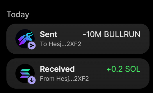 BullrunCash's tweet photo. 10 MILLION $BULLRUN PURCHASE COMPLETED FOR 0.2 SOL

BUY ON 𝕏 → Send SOL to:
8trY7gA9kzf9Yu4LUW8SdGCuydHAHfodCEFH3CGHUgWR

Min: 0.2 | Max: 10

0.2 $SOL → 10M $BULLRUN
1 $SOL → 100M $BULLRUN
5 $SOL → 1B $BULLRUN 

Visit https://t.co/N6UvBwkXIX

Retweet & Drop Solana Wallet Address for $100,000 $BULLRUN