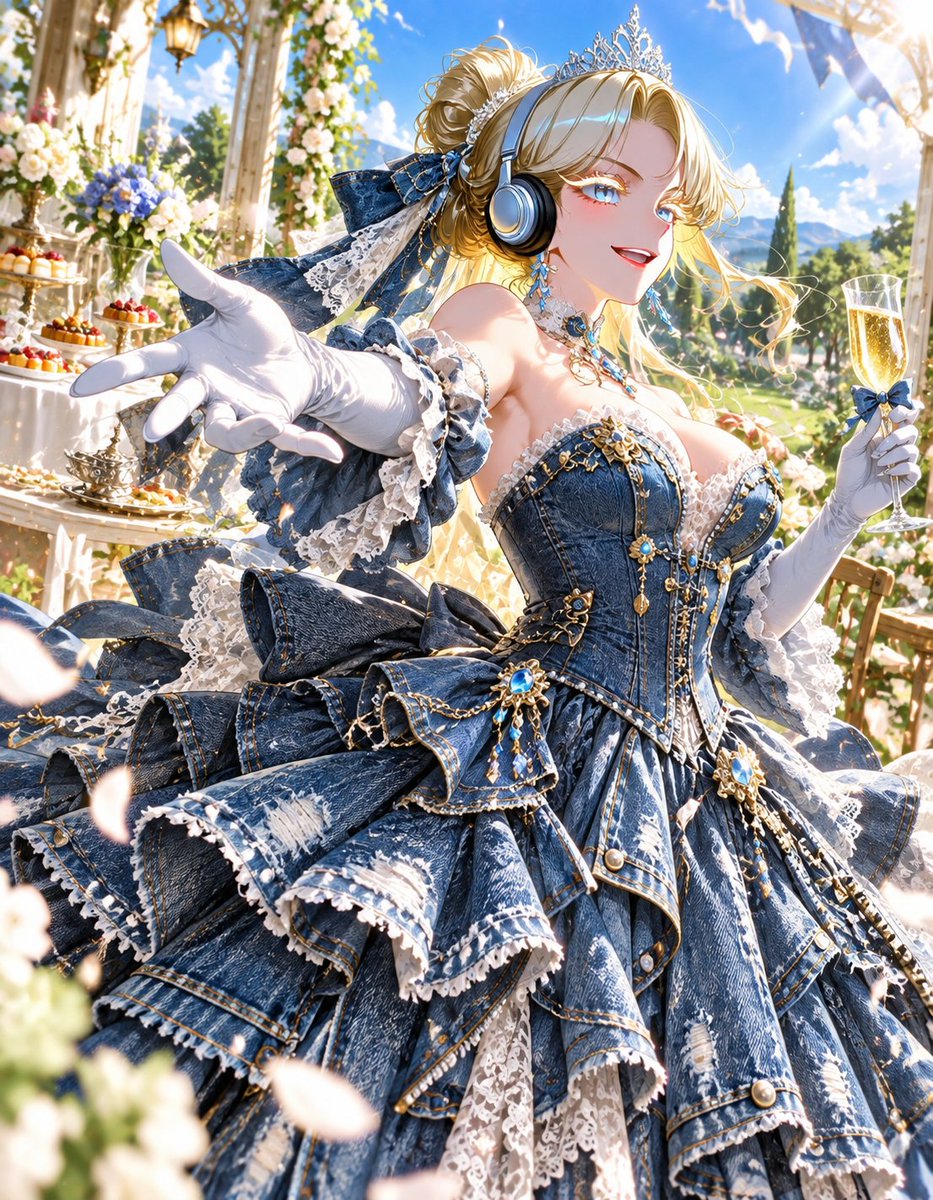 SakoSakokiti's tweet photo. #デニムパーティは終わらない

あぁ…やっぱり、DJ姫にはめちゃ似合いますね🥰
昼間のガーデンパーティーも↑↑です https://t.co/NLRasfHsjU