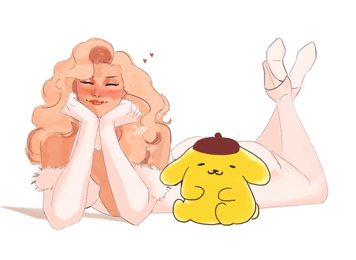 daredva's tweet photo. pompompurin x emma frost [repost] https://t.co/LdD3UHvwmM