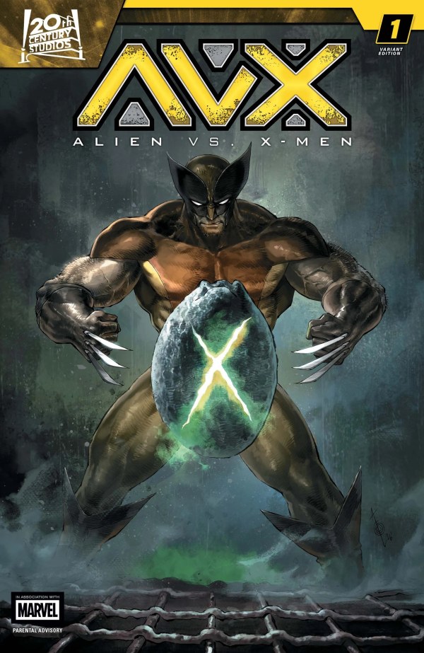 Comixfan's tweet photo. New #Marvelhomage! AvX: Alien vs X-Men #1 / Alien movie poster! #marvel #homage #avx #alienvsxmen #alien #xmen @MarvelComicsHQ @Marvel @AlienAnthology @alanquah https://t.co/hdXzfqkyPv