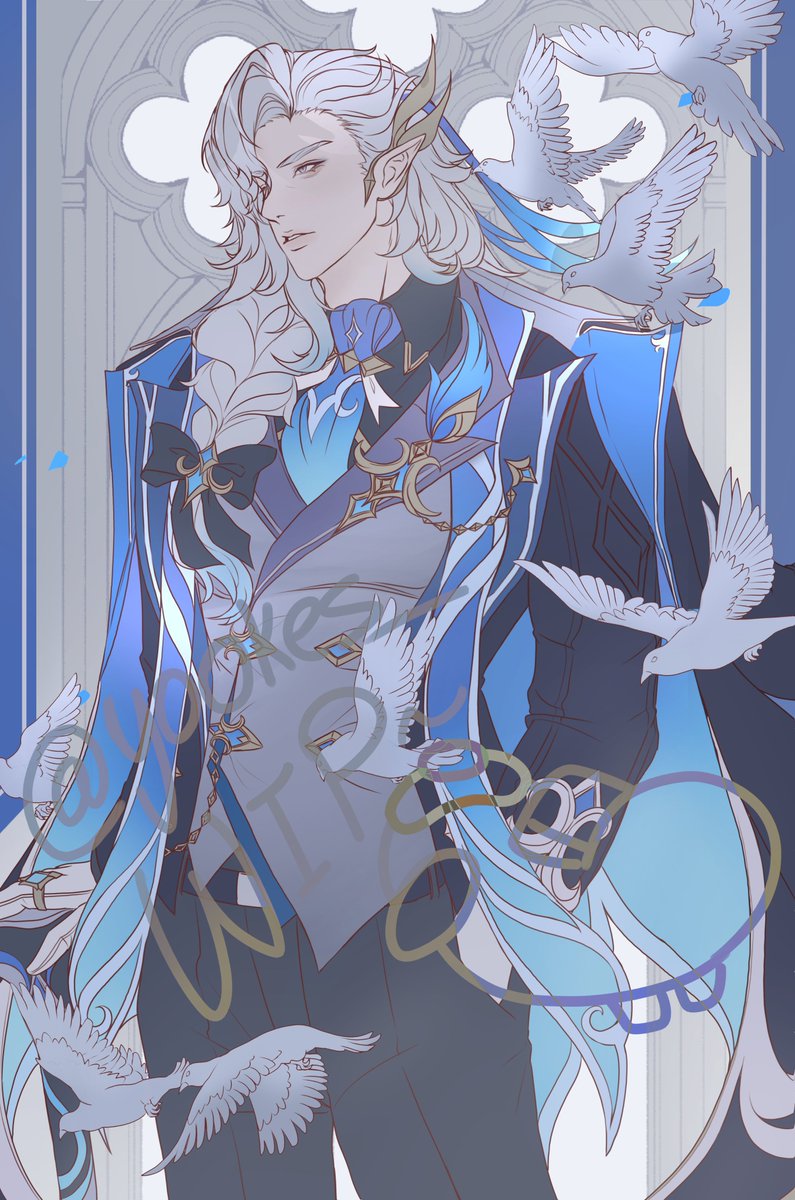 Valeria_FFXIV's tweet photo. I saw val's braid on him and knew I had to draw it ✍️✍️😤(WIP) https://t.co/p1Frwbv4Vj