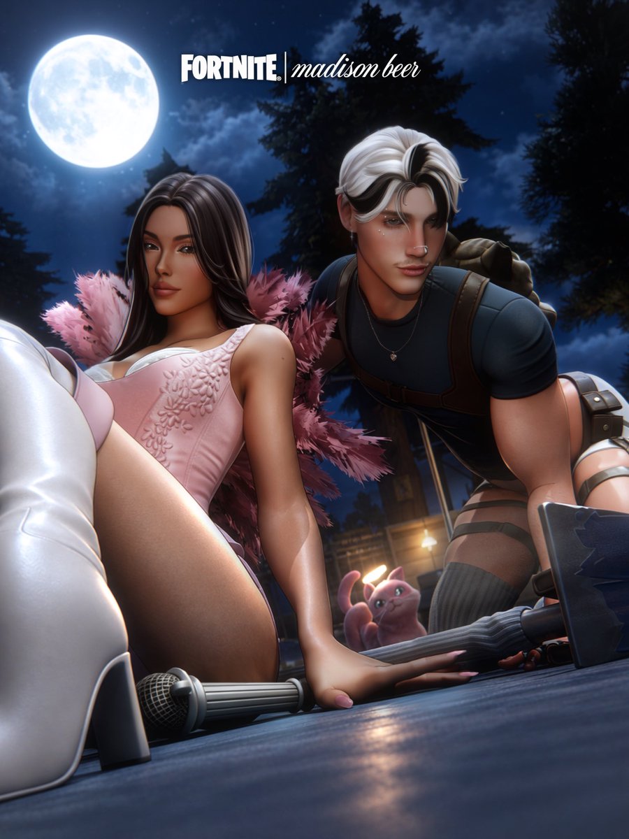 adelicateboy's tweet photo. my version Fortnite with Madison Beer!!!!  ♡

@madisonbeer | @fortnite 
NOT AI. this is blender!!!!!!
#blender #fortnite #madisonbeer #madisonbeerfortnite #3dts4 #ts4rp #thesims https://t.co/65TbeFUCBs