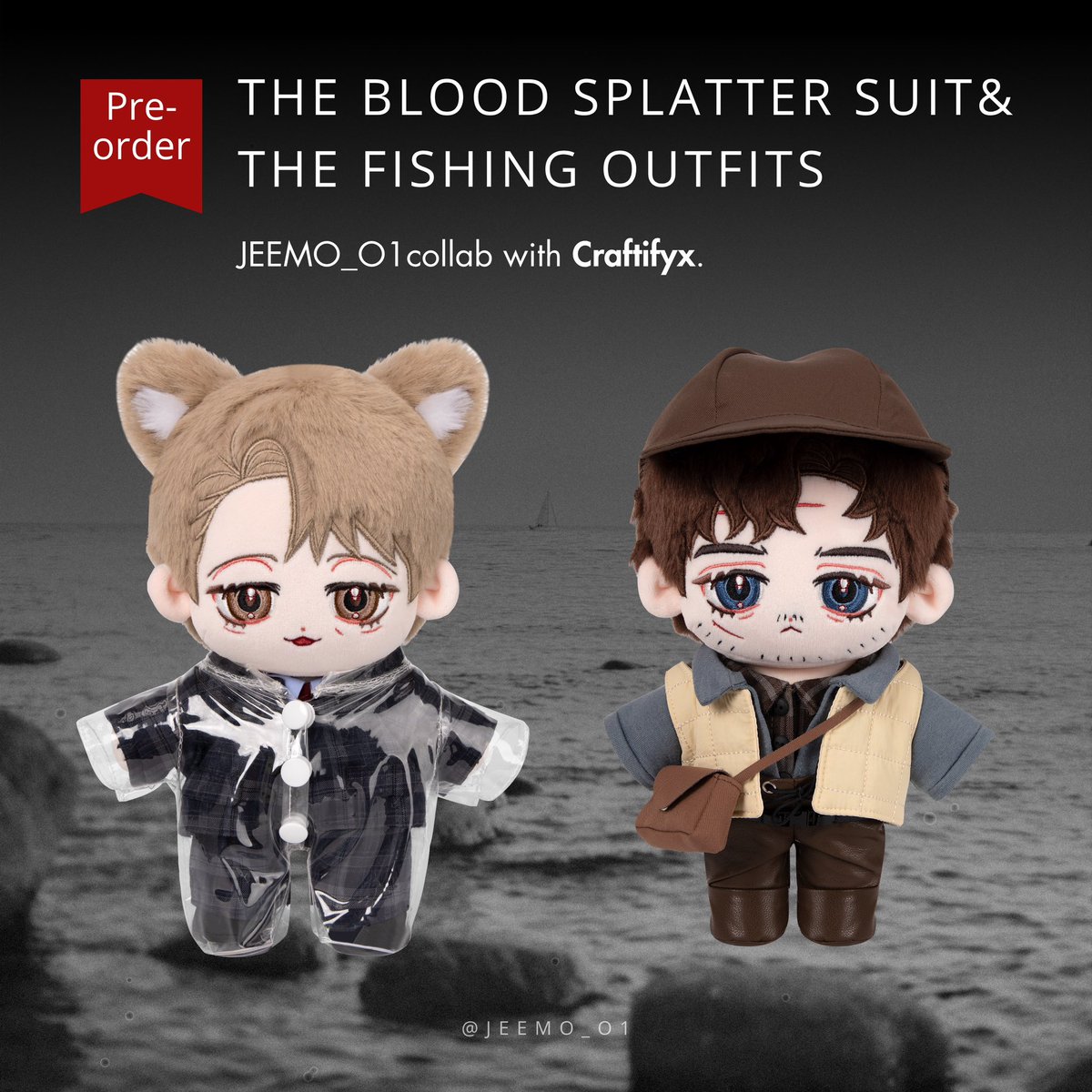 JEEMO_O1's tweet photo. ✨ OFFICIALLY OPEN FOR PRE-ORDER! ✨

The The Blood Splatter Suit 🔪🩸 and The Fishing Outfits 🎣 are officially available for pre-order!

You can choose to purchase the outfits only or get them together with the Hannigram plushies! 🥹💕

Please note that these are pre-order items. Production will only begin once we reach the minimum pre-order quantity of 50 sets per outfit design.

🎁 BONUS WHEN WE REACH 50 PRE-ORDERS! 🎁

Once we reach 50 pre-orders for each outfit design, there will be a special bonus gift included! 🥹💕

🔪🩸 The Blood Splatter Suit:
https://t.co/5DeKPxaaru

🎣 The Fishing Outfits:
https://t.co/ihcZODsm6D

Thank you so much for supporting them! ❤️

#hannibal #hannigram