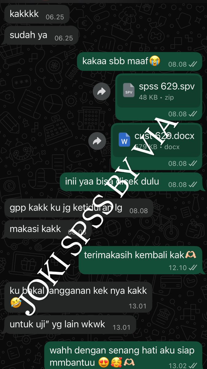 cacouses's tweet photo. OPEN JOKI OLAH DATA KUANTI BAB 4 SPSS

Uji Validitas-Reliabilitas
Regresi sederhana | berganda
UJi Hipotesis, ANOVA, Normalitas

Sudah sering handle bab 4 skripsi
kuanti, bisa manipulasi sampe lolos uji,  inrush langsung dikerjain skrg, Pay diakhir^^

https://t.co/5OOTqjIgXj
qiss https://t.co/qwsIJq9LhG