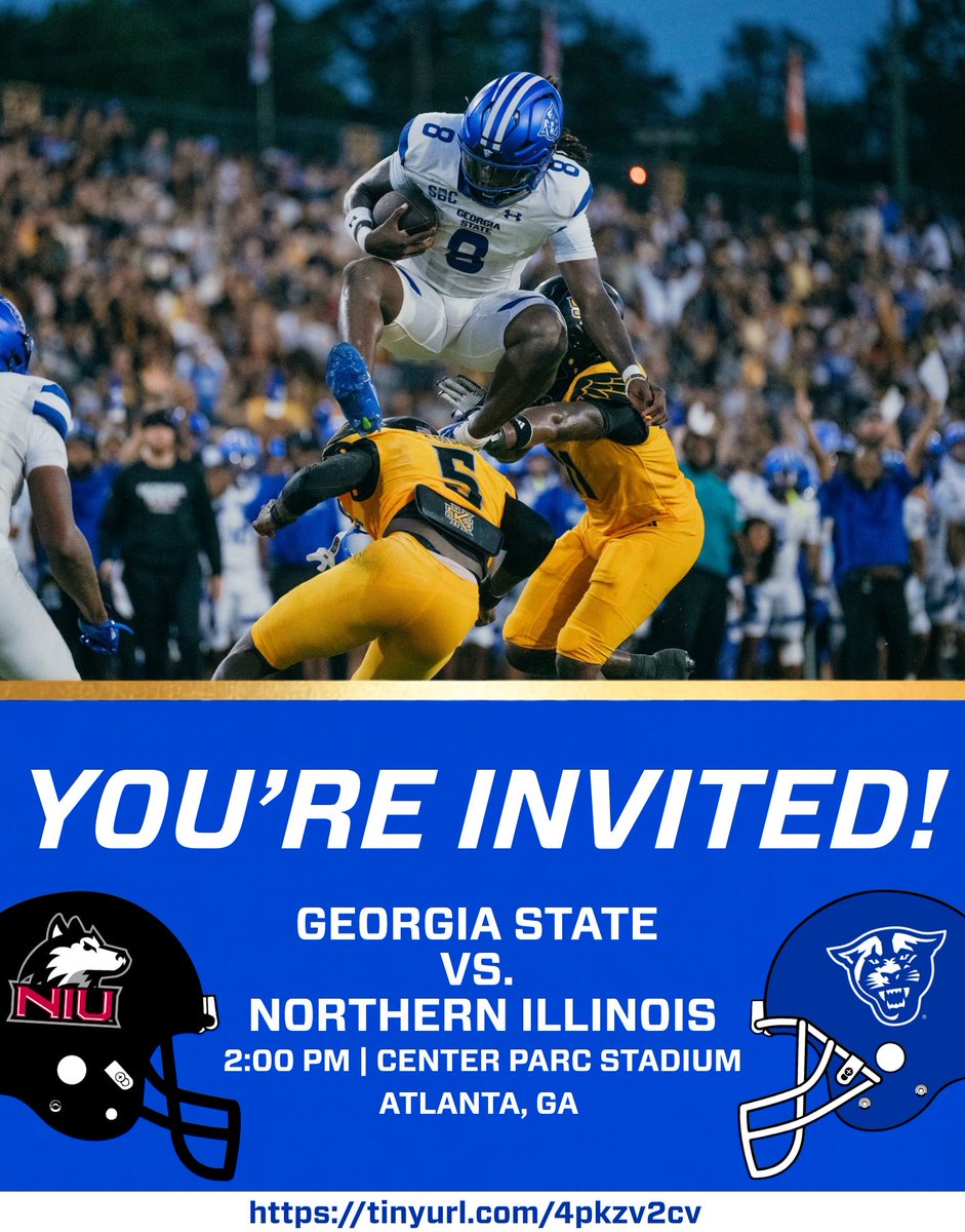 BryerOody's tweet photo. Excited to be heading to Atlanta this Saturday for a game-day visit with @GeorgiaStateFB as they take on @NIU_Football! 

I’m looking forward to getting on campus and meeting the coaches! 

@kyanhhuynh_ @RWi11iams 
@LoudonRedskinFB @huejack10 @HarigKeaton https://t.co/PZKmjeCoBx