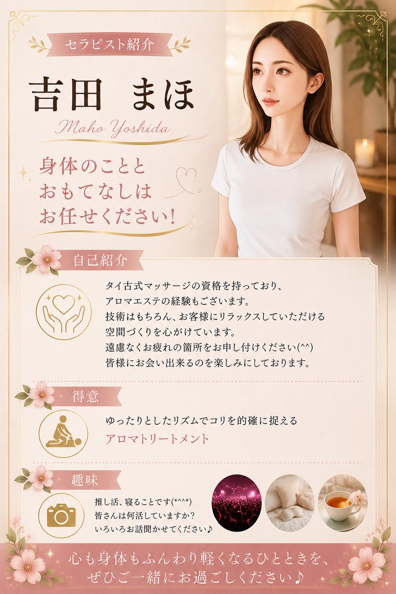 25minnano_'s tweet photo. 9/25(金)

-本日のご案内-
⏰14:00~🍇吉田まほ
極上の #リラックス タイムを当店で♪

◉大人気チネイザンコースぜひお試し下さい✨

お電話・ホットペッパー予約受付中💁‍♀️
📲07075256559
💻https://t.co/NQLxqlmzGH

#大宮 #タイ古式 #アロマ #ストレッチ  #リンパ #チネイザン https://t.co/n6io5SFv7M