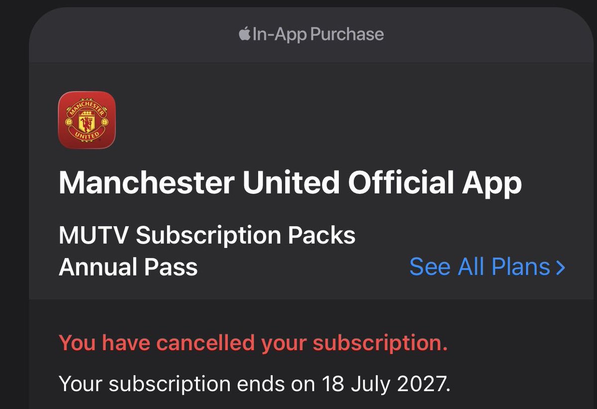 3LLaGorilla's tweet photo. @UtdForever7 @ManUtd Cancelled 🎉🥳 https://t.co/clJSES5D31