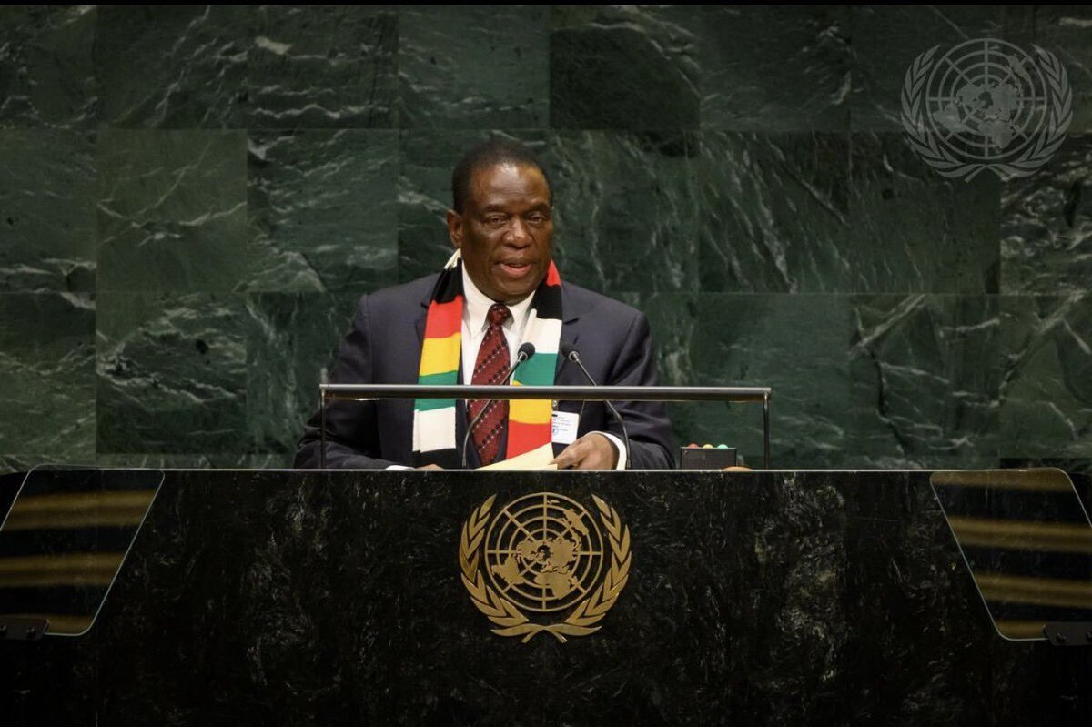vaMamoyo2's tweet photo. Zimbabwe’s message to the world is one of confidence and opportunity: Zimbabwe is open for business. Economic reforms, expanding production, climate-smart agriculture and rural industrialisation are laying foundations for inclusive prosperity. #ZimAtUNGA81 https://t.co/PGfb4PE0pQ
