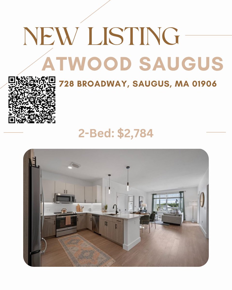 acrescompliance's tweet photo. Atwood Saugus
728 Broadway Saugus, MA 01906

1-Bedroom: $2,300
2-Bedroom: $2,784

Learn More: https://t.co/5wmfKRZCYl

Apply here:
https://t.co/LW3dHpuaqE https://t.co/Igsz2COrhb