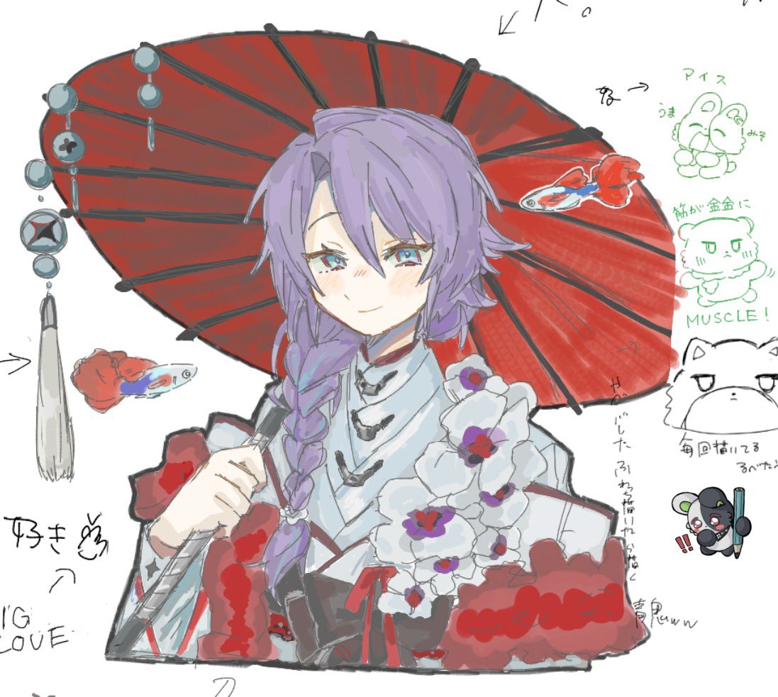 Ohiya_Douzo29's tweet photo. Ra1caﾁｬﾝのところの絵チャに参加しましたよ‼️‼️‼️
グッピーは家の水槽にいるので資料に困らんからいいね https://t.co/UB2LLthW1d