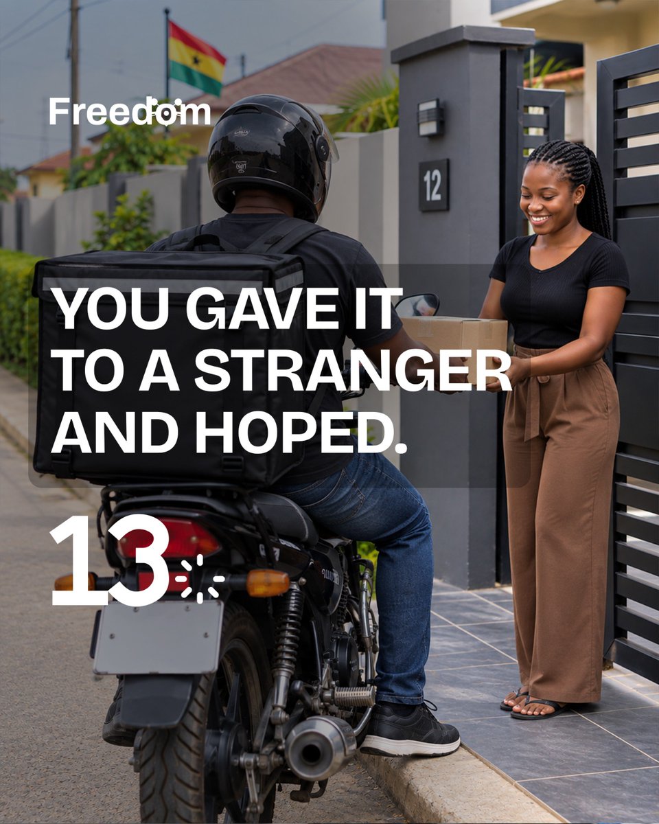 Freedomridegh's tweet photo. You handed it over. He rode off. That was the whole plan.

Tag someone who has done this and aged five years waiting.

#Accra #Ghana #blackstars https://t.co/xyNHPVK9IQ